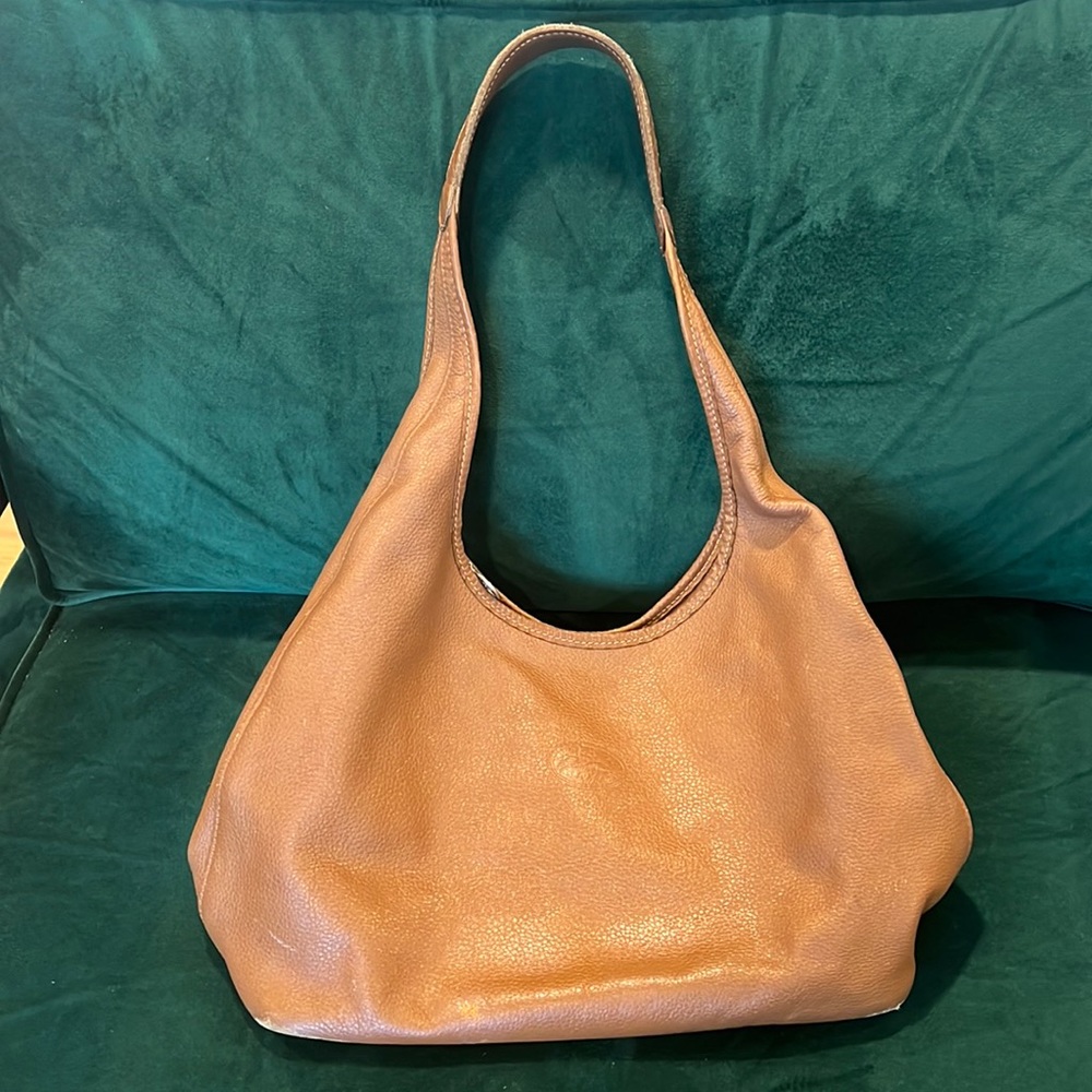 Vintage leather longchamp bag